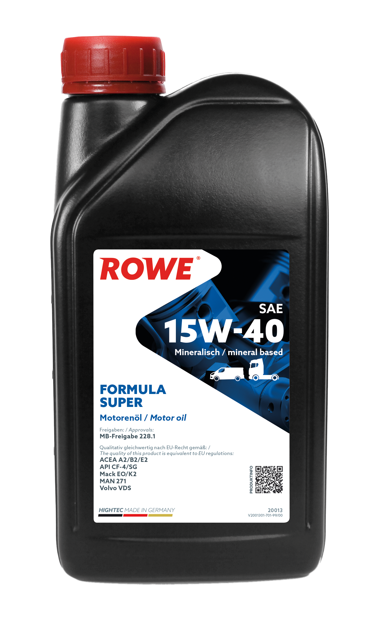 ROWE Motoröl HIGHTEC FORMULA SUPER SAE 15W-40 [1 L] 20013001099 1l