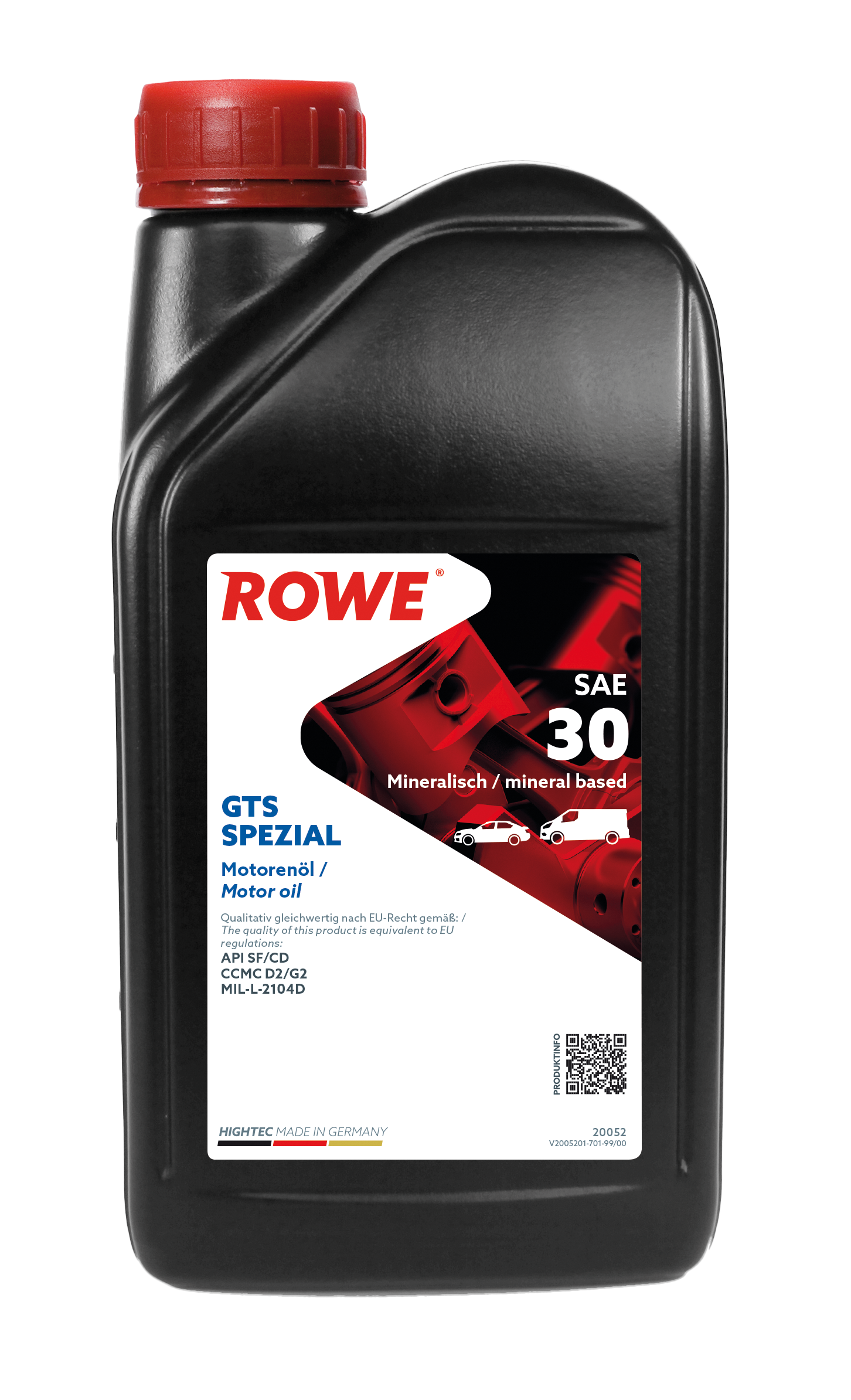 ROWE Motoröl HIGHTEC GTS SPEZIAL SAE 30 [1 L] 20052001003 1l