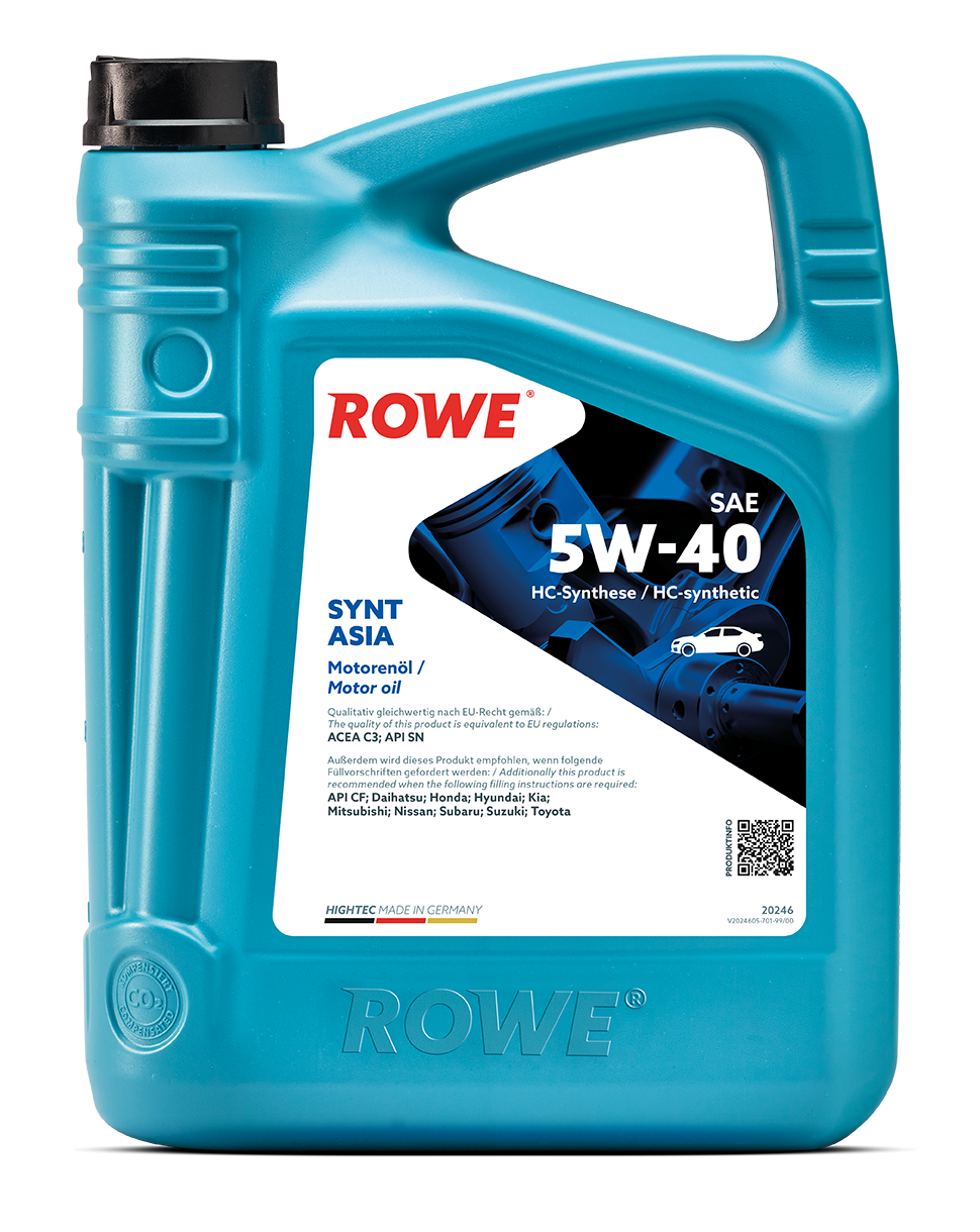 ROWE Motoröl HIGHTEC SYNT ASIA SAE 5W-40 [5 L] 20246005099 5l