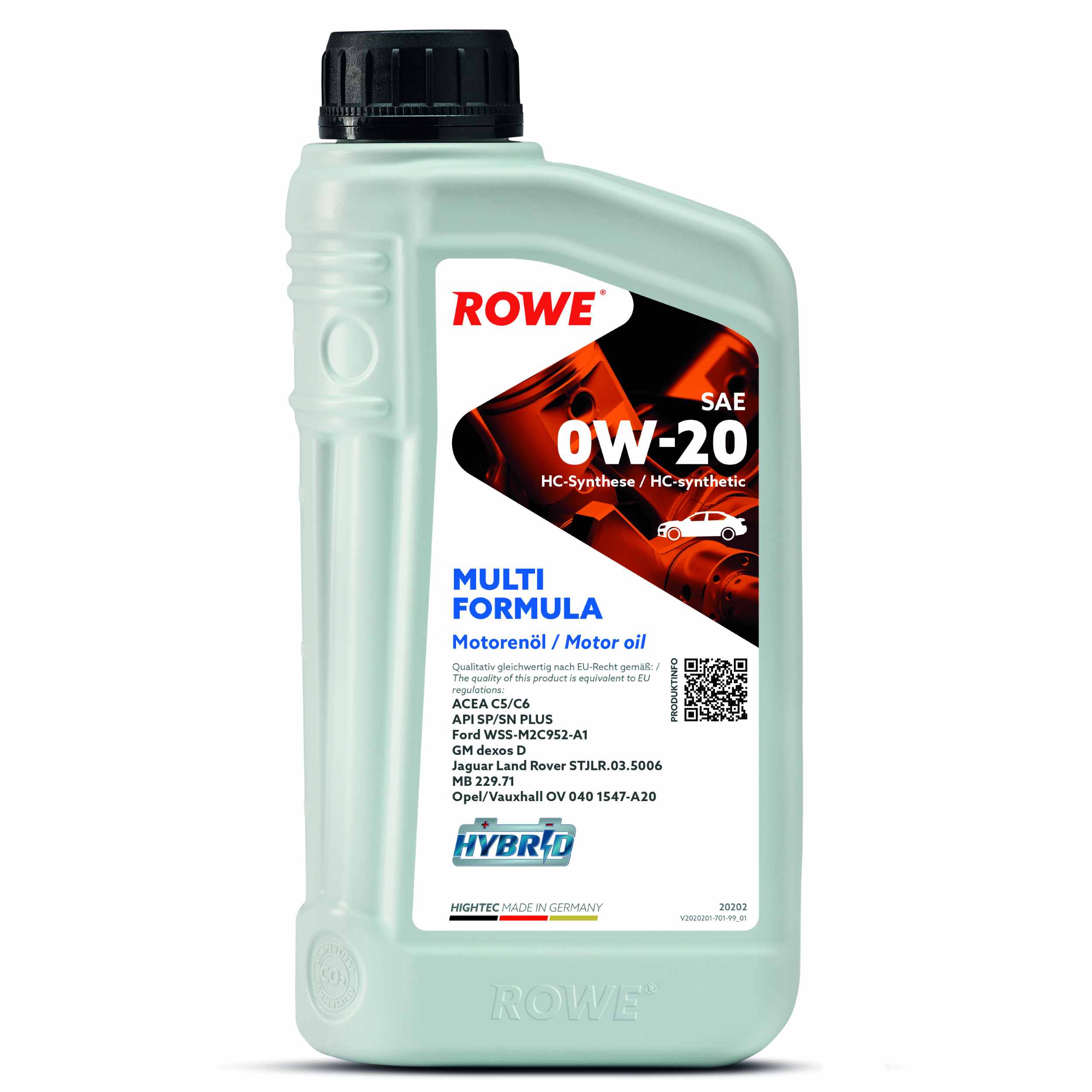 ROWE Motoröl HIGHTEC MULTI FORMULA SAE 0W-20 [1 L] 20202001099 1l