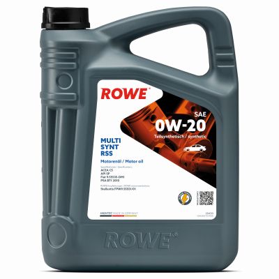 ROWE Motoröl HIGHTEC MULTI SYNT RSS SAE 0W-20 [5 L] 20430005099 5l