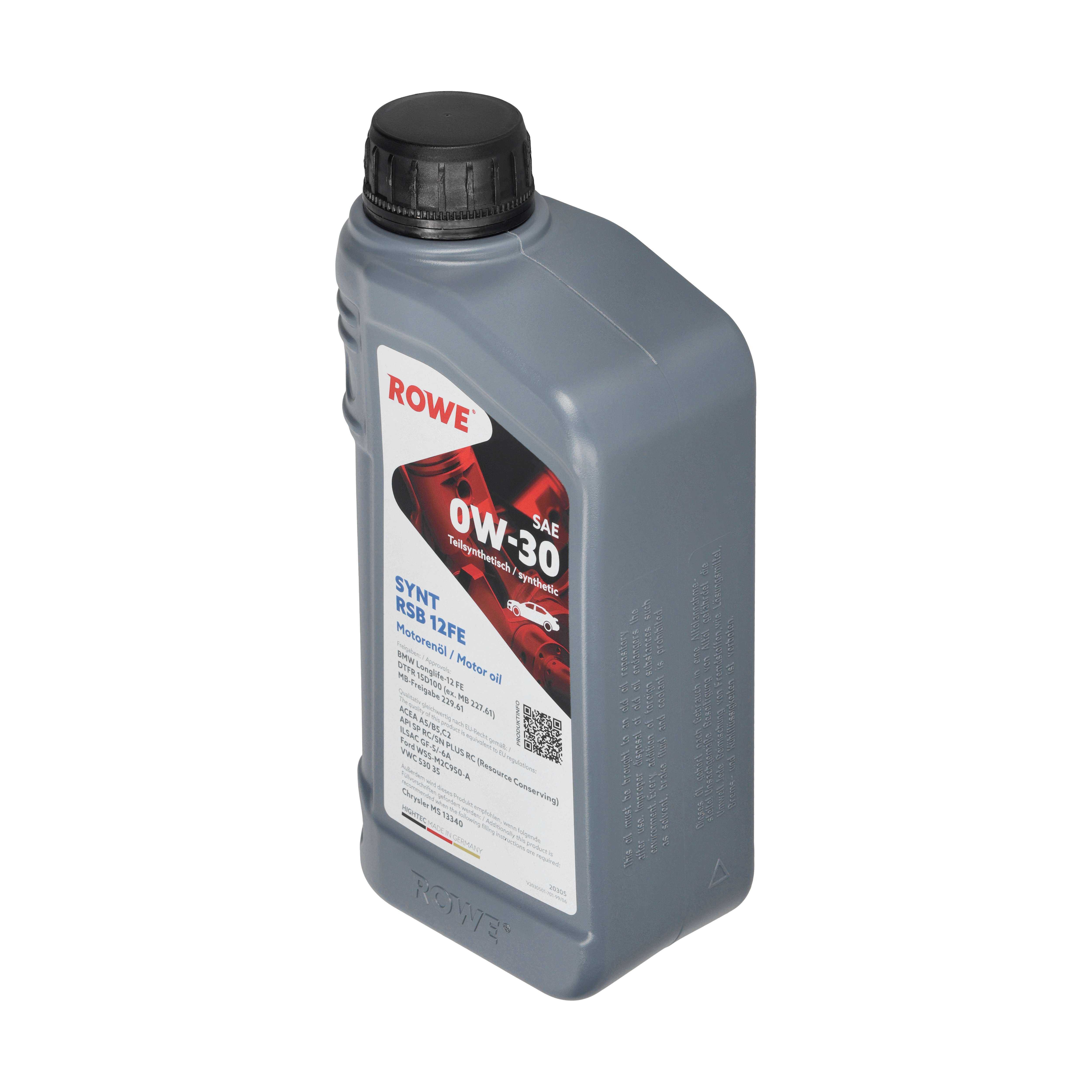 ROWE Motoröl HIGHTEC SYNT RSB 12FE SAE 0W-30 [1 L] 20305001099 1l