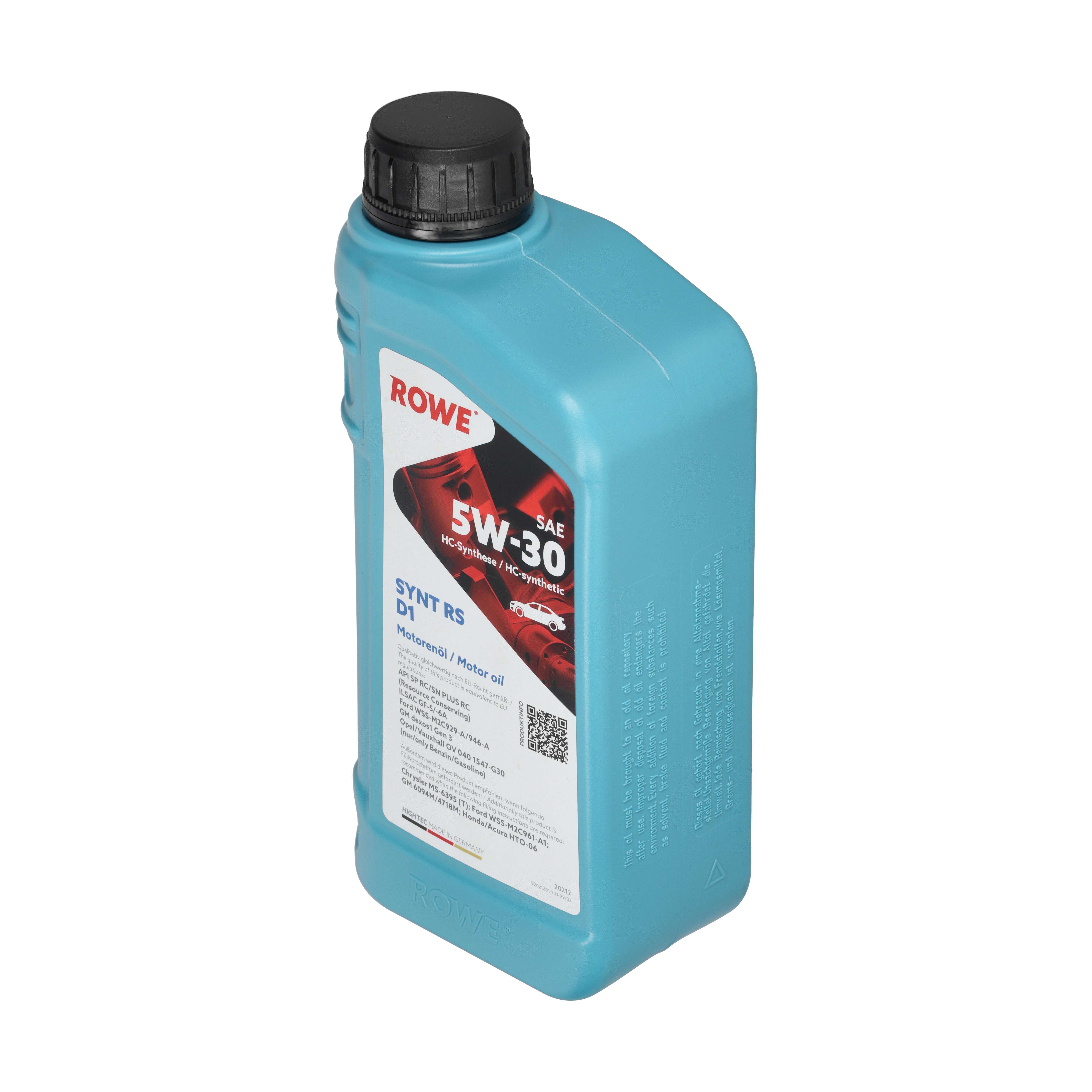 ROWE Motoröl HIGHTEC SYNT RS D1 SAE 5W-30 [1 L] 20212001099 1l