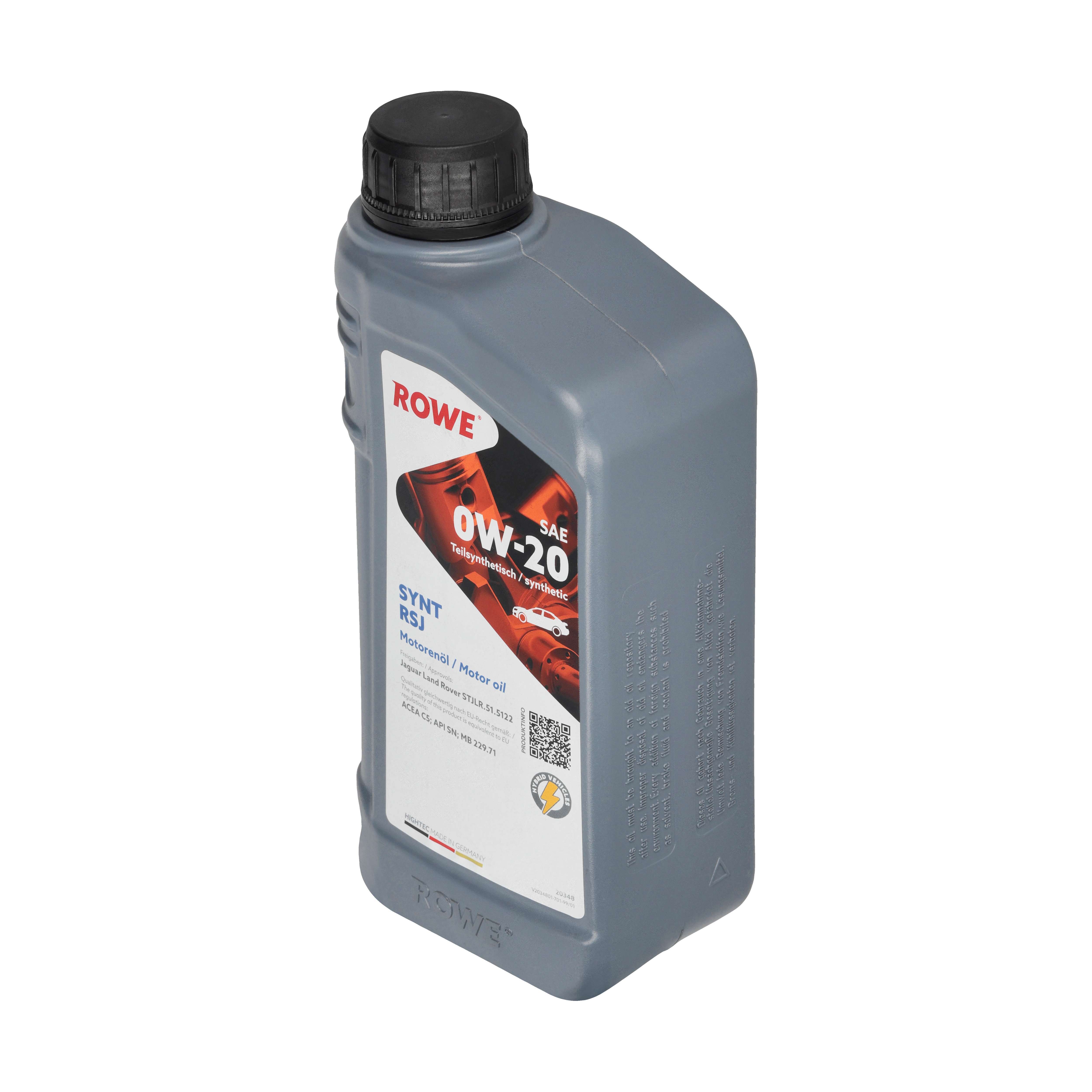 ROWE Motoröl HIGHTEC SYNT RSJ SAE 0W-20 [1 L] 20348001099 1l