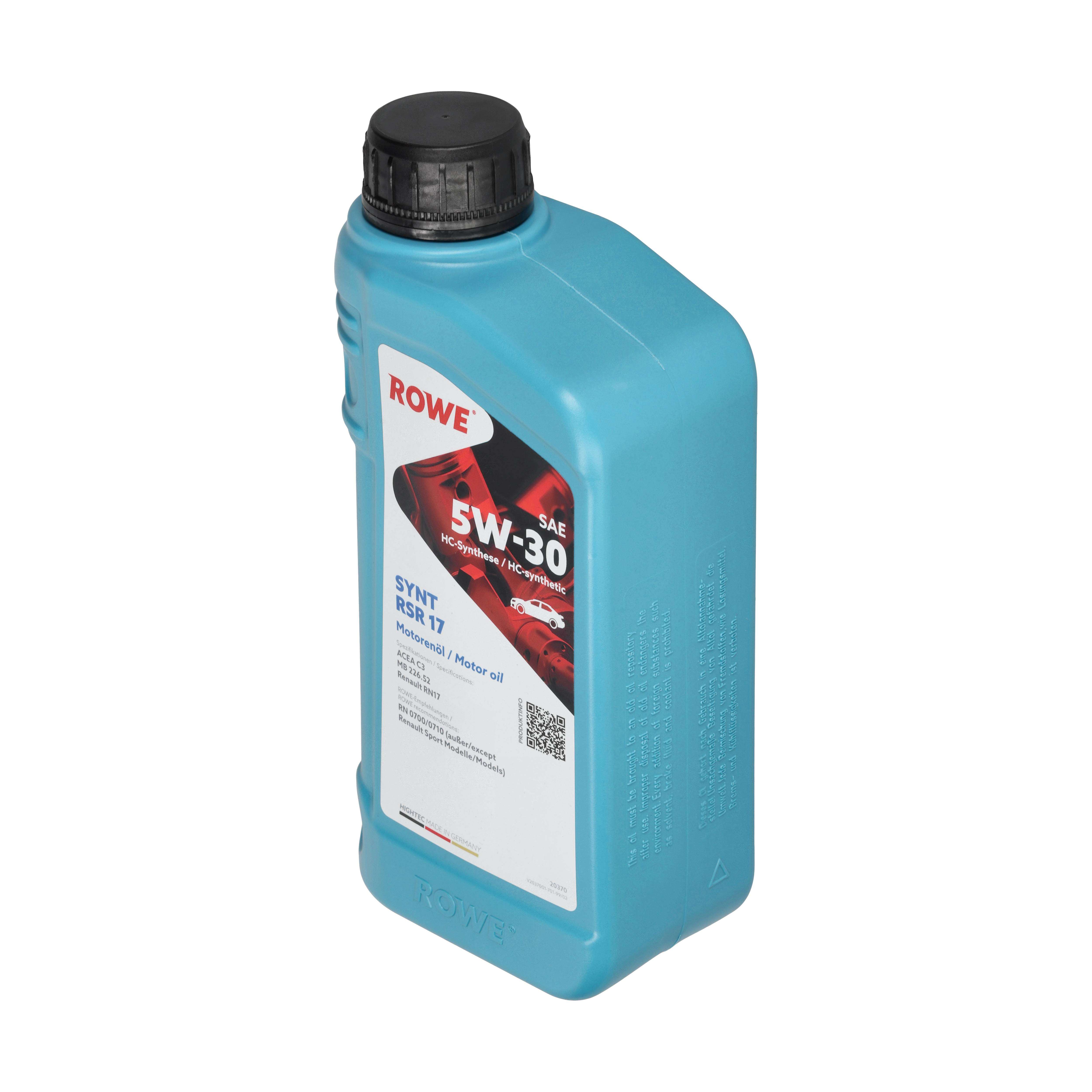 ROWE Motoröl HIGHTEC SYNT RSR 17 SAE 5W-30 [1 L] 20370001099 1l