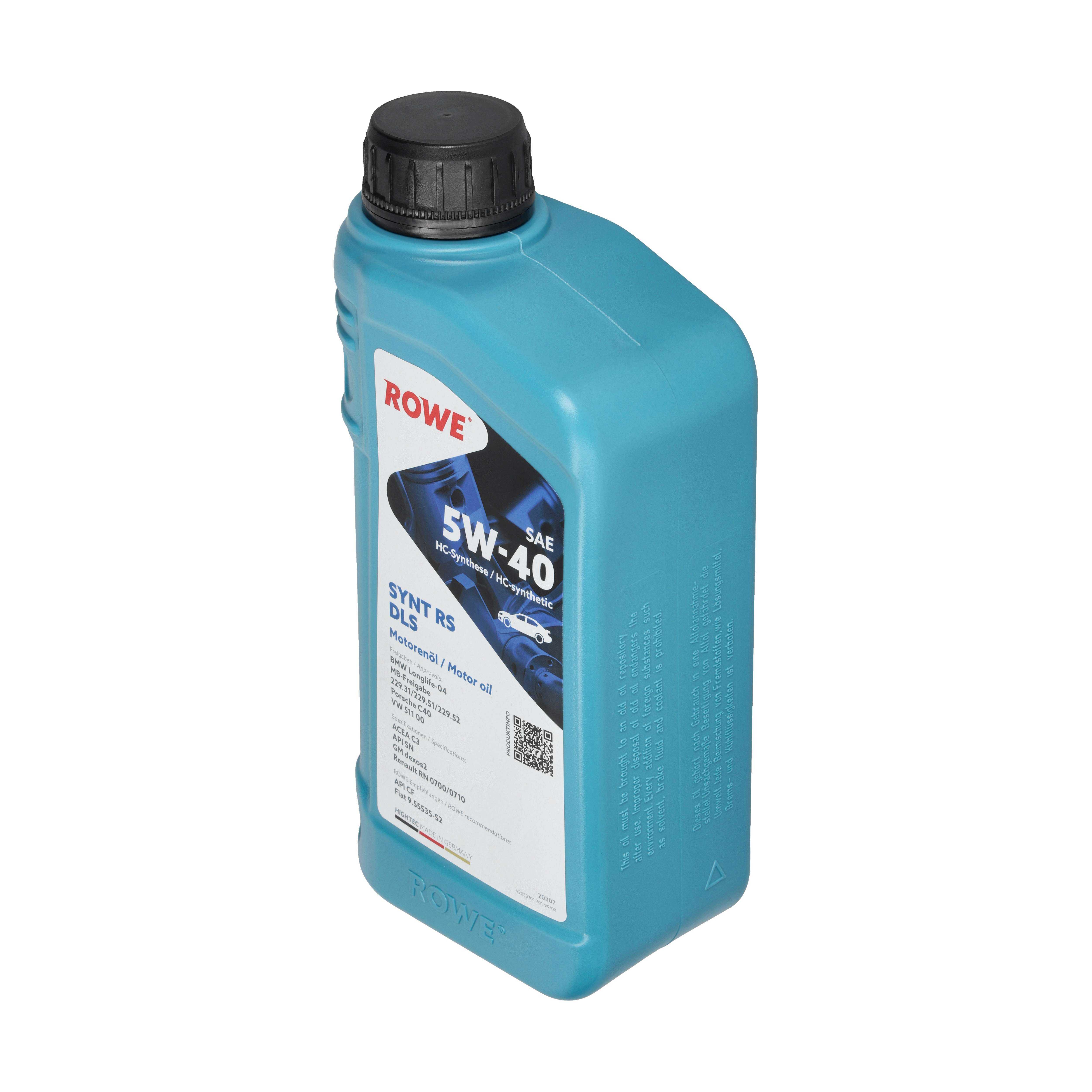 ROWE Motoröl HIGHTEC SYNT RS DLS SAE 5W-40 [1 L] 20307001099 1l