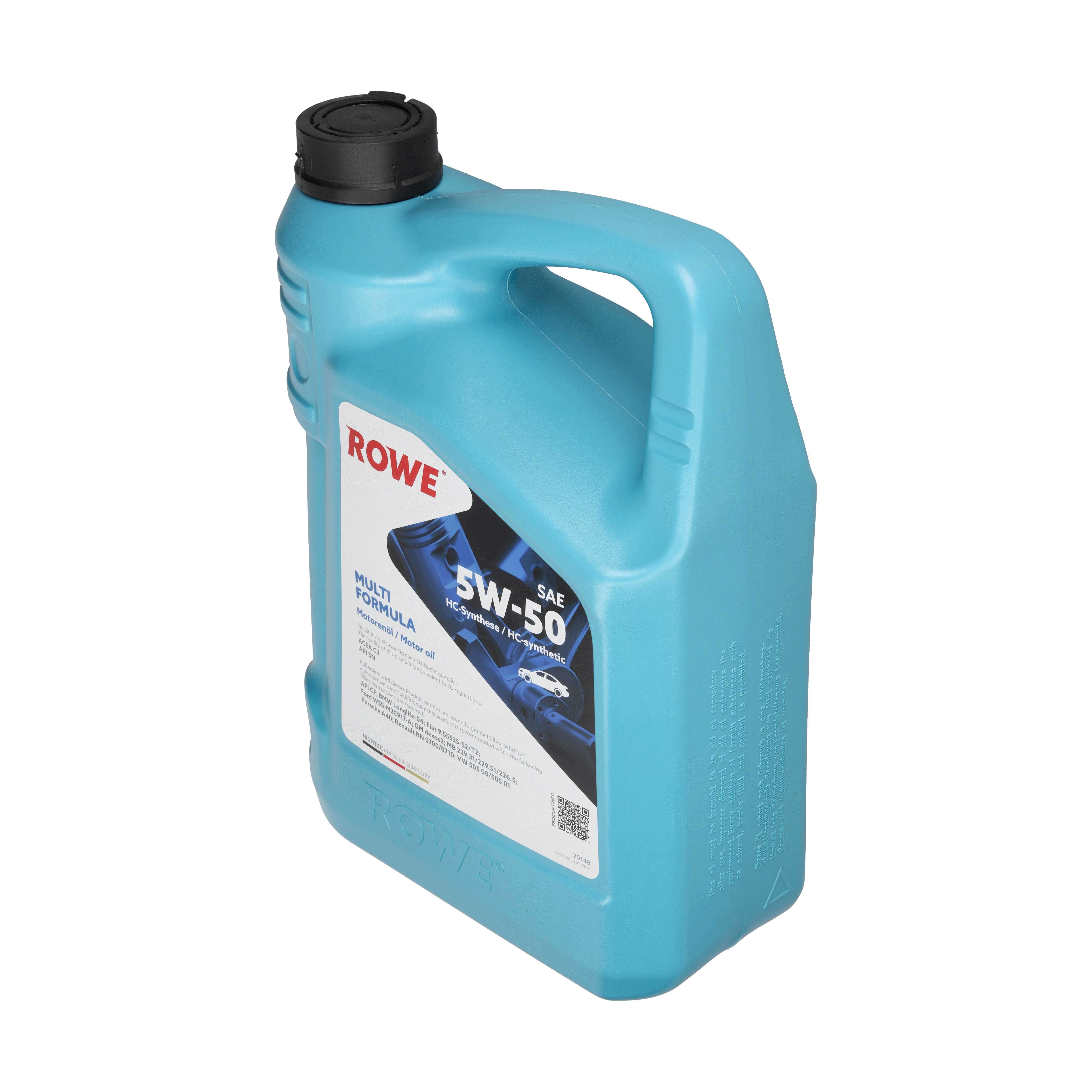 ROWE Motoröl HIGHTEC MULTI FORMULA SAE 5W-50 [5 L] 20148005099 5l