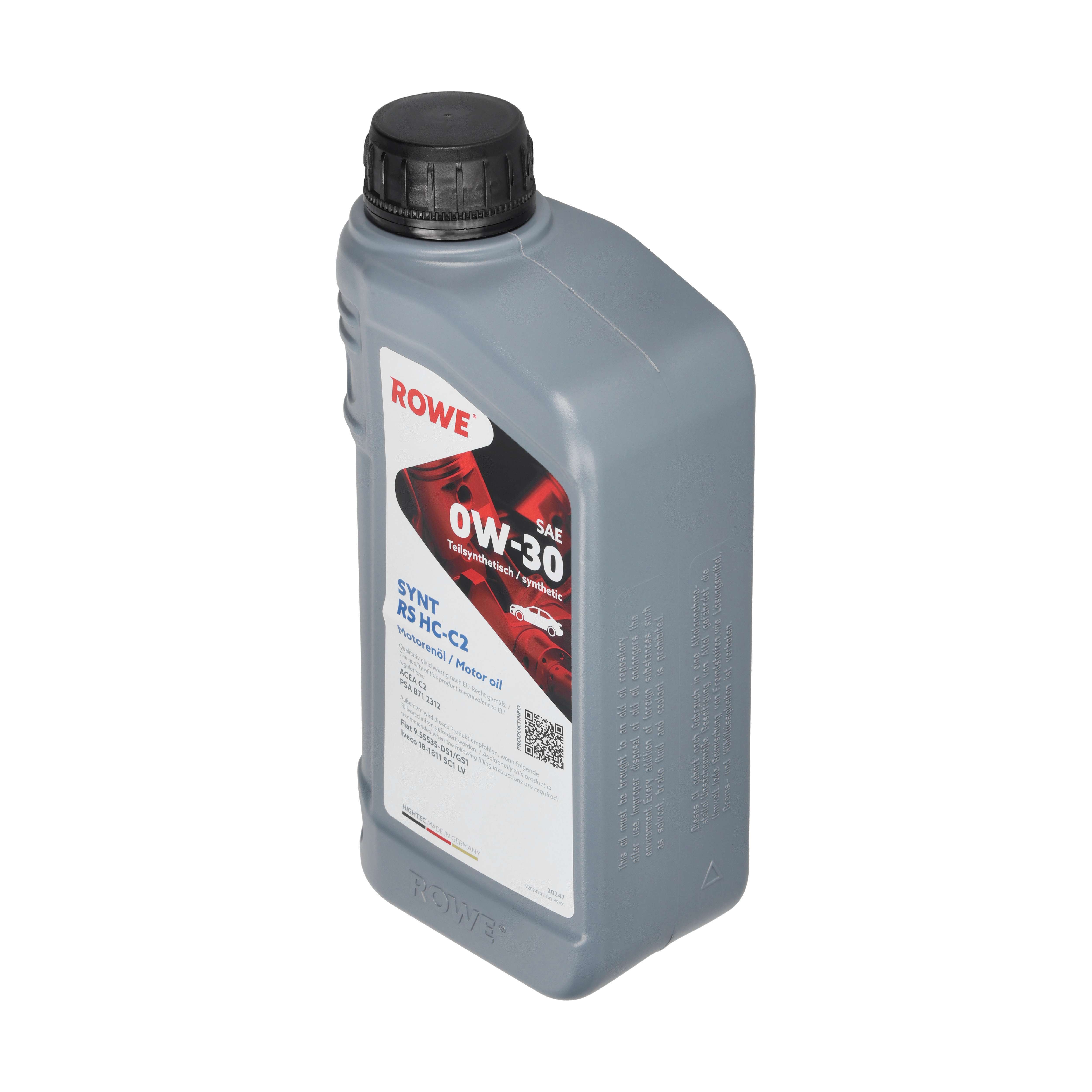 ROWE Motoröl HIGHTEC SYNT RS SAE 0W-30 HC-C2 [1 L] 20247001099 1l