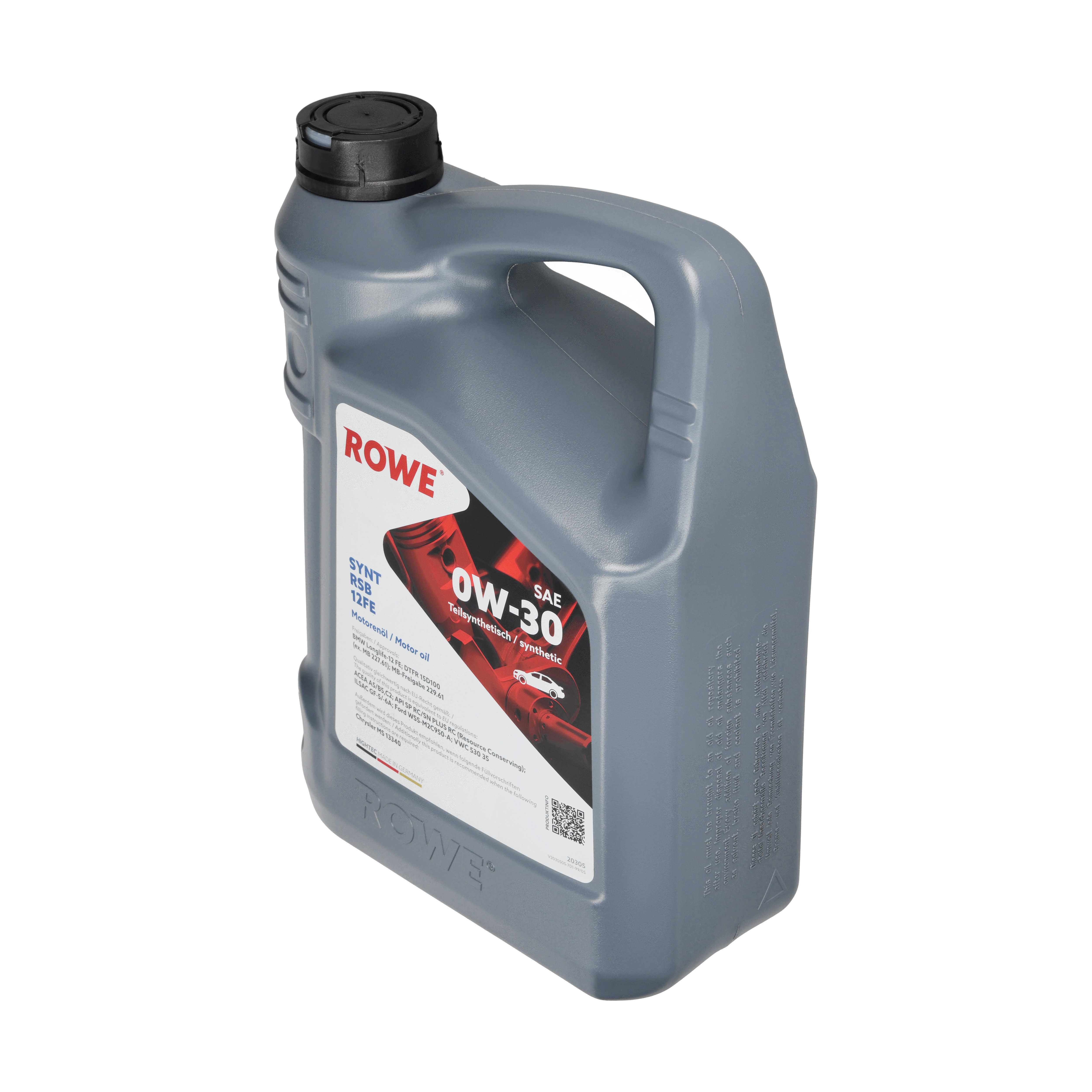 ROWE HIGHTEC SYNT RSB 12FE 0W-30 Motor&ouml;l 5 Liter