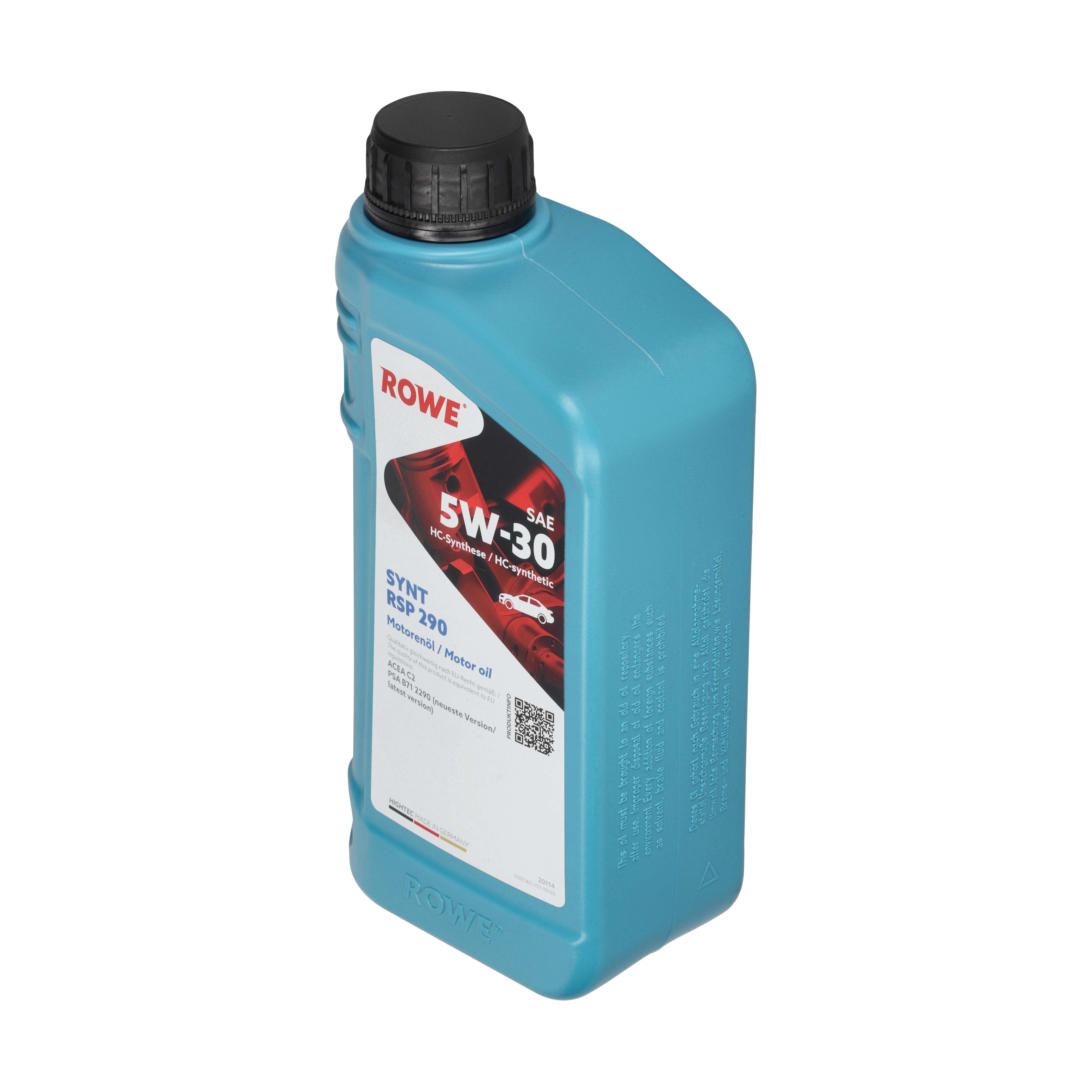 ROWE Motoröl HIGHTEC SYNT RSP 290 SAE 5W-30 [1 L] 20114001099 1l