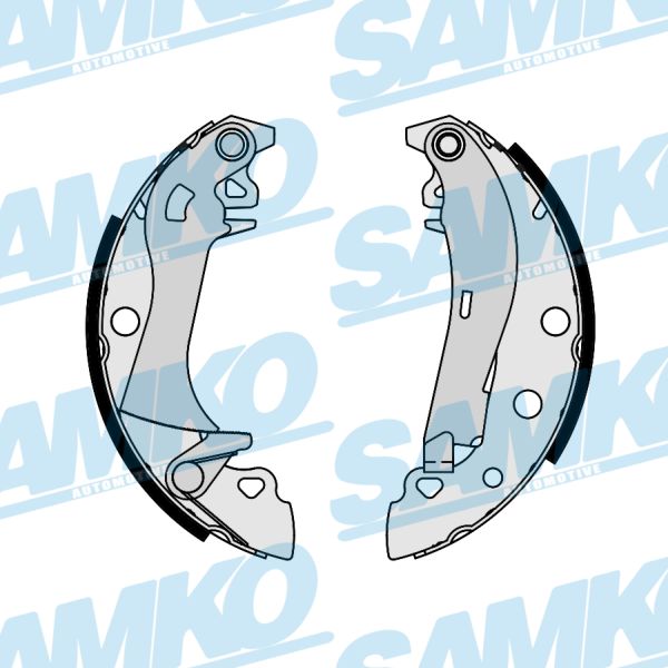 Samko Bremsbackensatz 80720 Für Fiat Seat Dacia