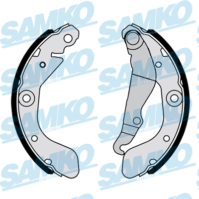 Samko Bremsbackensatz 81168 Für Chevrolet