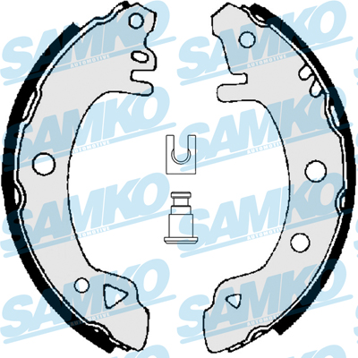 Samko Bremsbackensatz 81380 Für Ford