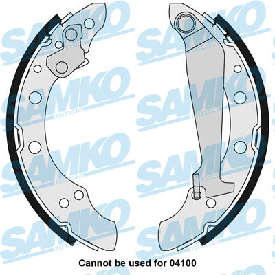 SAMKO Bremsbackensatz 85730 für Audi Skoda VW CHERY
