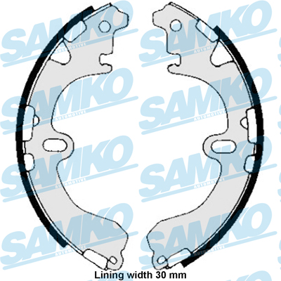 SAMKO Bremsbackensatz 85810 für CHEVROLET TOYOTA