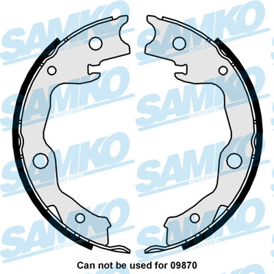 Samko Bremsbackensatz, Feststellbremse 81034 Für Nissan Toyota