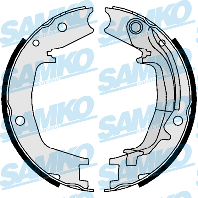 Samko Bremsbackensatz, Feststellbremse 81062 Für Hyundai Kia