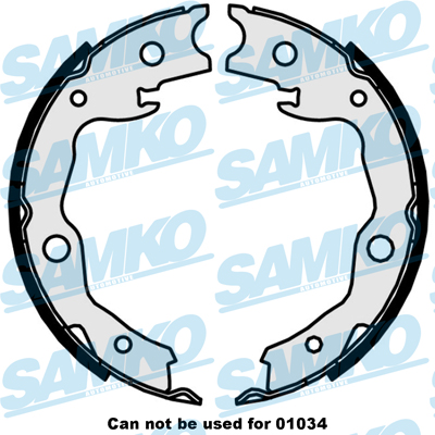 Samko Bremsbackensatz, Feststellbremse 89870 Für Nissan Renault Toyota