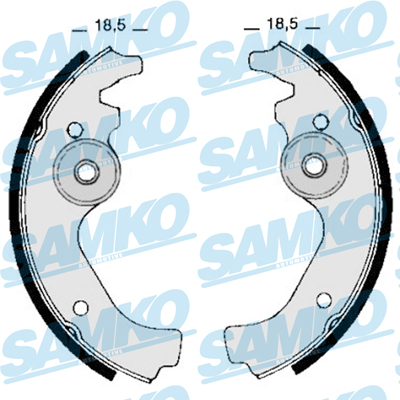 SAMKO Bremsbackensatz 80670 für Fiat