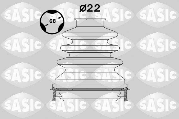 SASIC Faltenbalgsatz, Antriebswelle 1904027 getriebeseitig für Opel Volvo MAZDA RENAULT