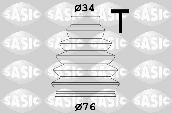 SASIC Faltenbalgsatz, Antriebswelle 2933203 radseitig für DS Fiat