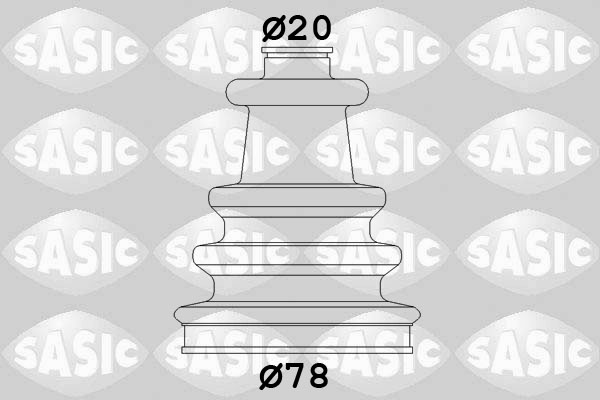 SASIC Faltenbalgsatz, Antriebswelle 2933743 radseitig für TALBOT RENAULT