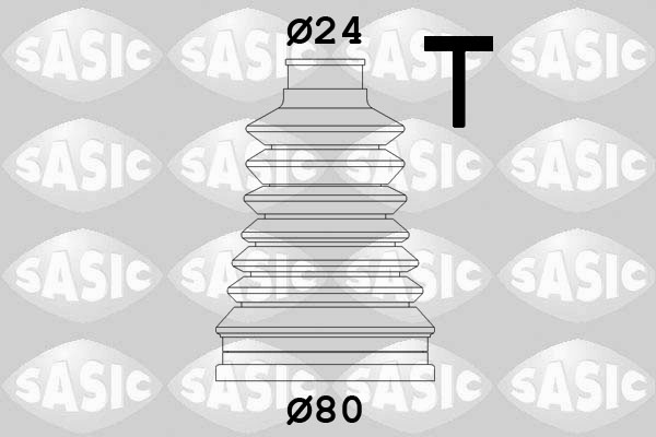 SASIC Faltenbalgsatz, Antriebswelle 4003440 radseitig für RENAULT