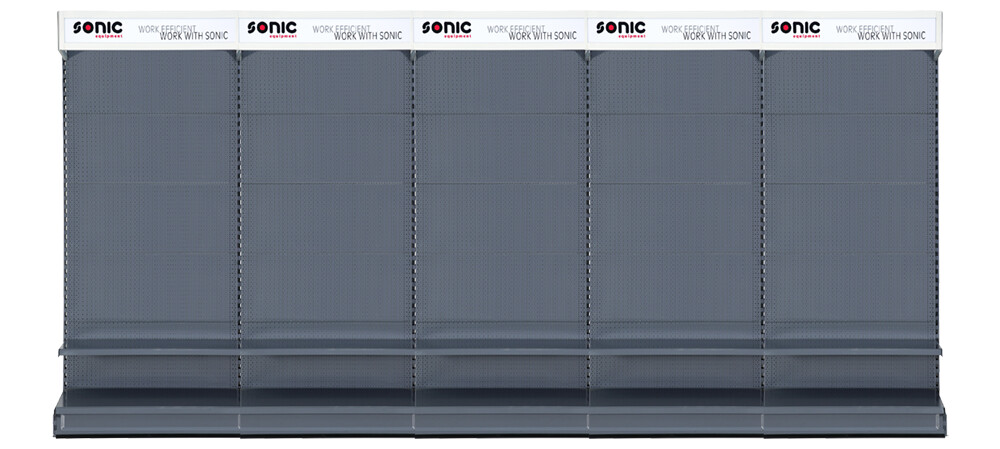 SONIC EQUIPMENT Thekendisplay Ausstellungswand 5m 47794