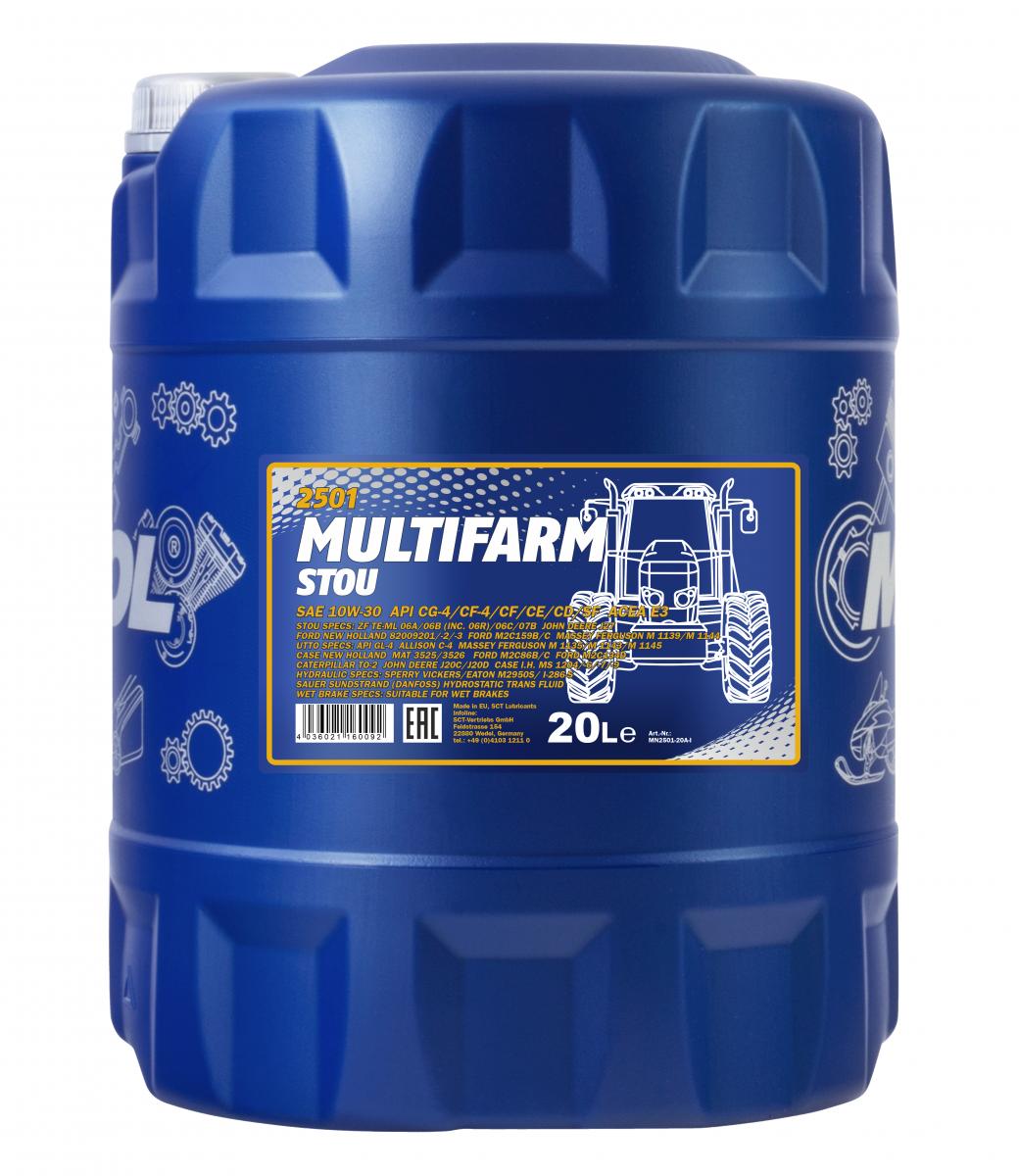 SCT - MANNOL Motoröl Mannol Multifarm STOU 10W-30 [20L] mn250120 20l