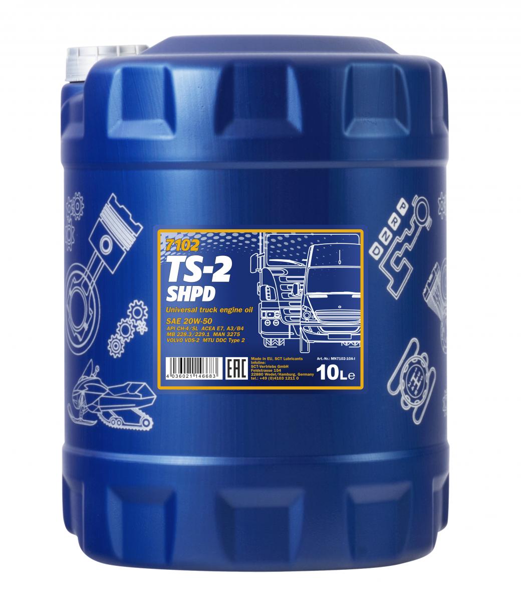 SCT - MANNOL Motoröl Mannol TS-2 SHPD 20W-50 [10L] mn710210 10l