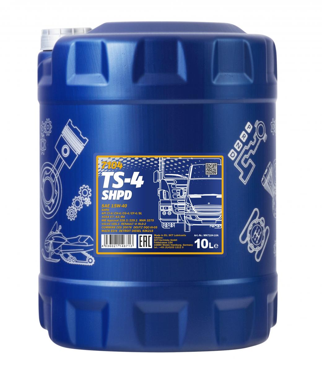 SCT - MANNOL Motoröl Mannol TS-4 SHPD 15W-40 Extra [10L] mn710410 10l