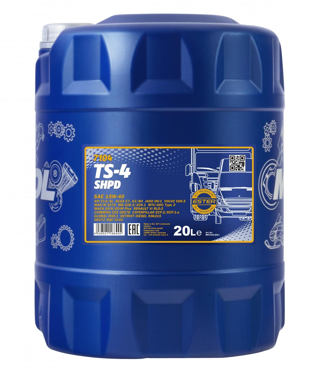 SCT - MANNOL Motoröl Mannol TS-4 SHPD 15W-40 Extra [20L] mn710420 20l