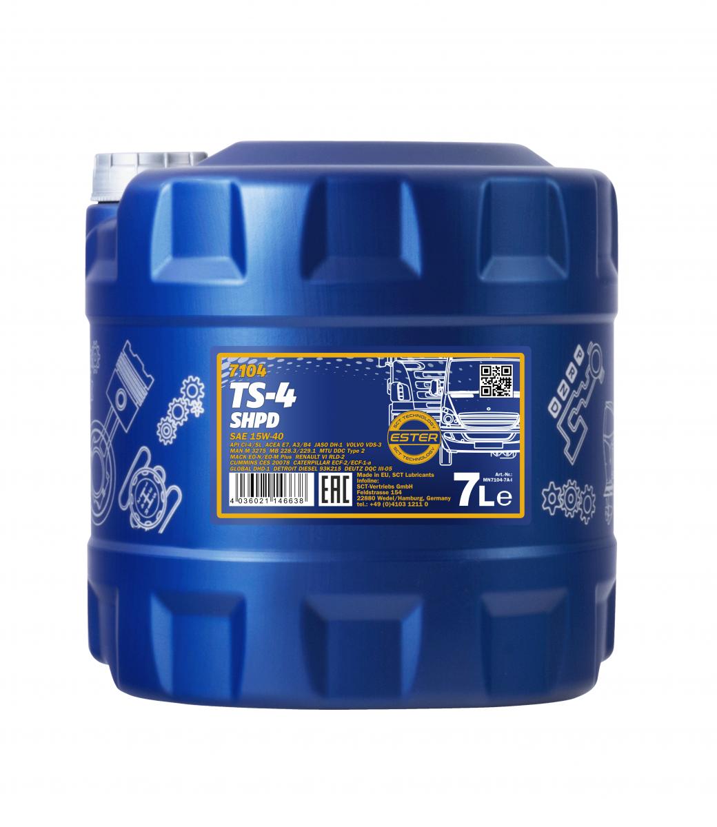 SCT - MANNOL Motoröl Mannol TS-4 SHPD 15W-40 Extra [7L] mn71047 7l