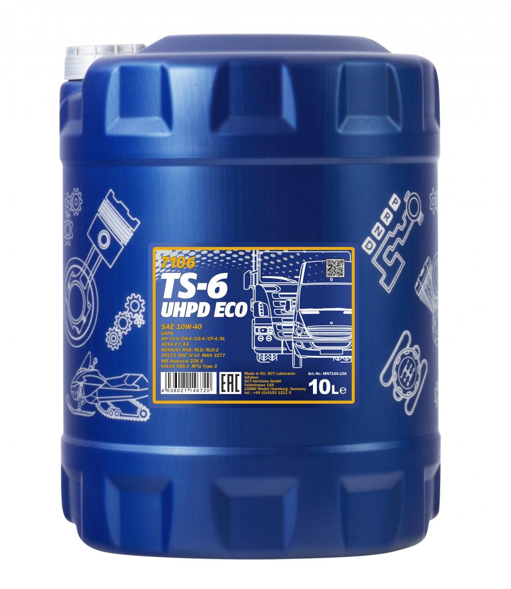 SCT - MANNOL Motoröl Mannol TS-6 UHPD 10W-40 Eco [10L] mn710610 10l