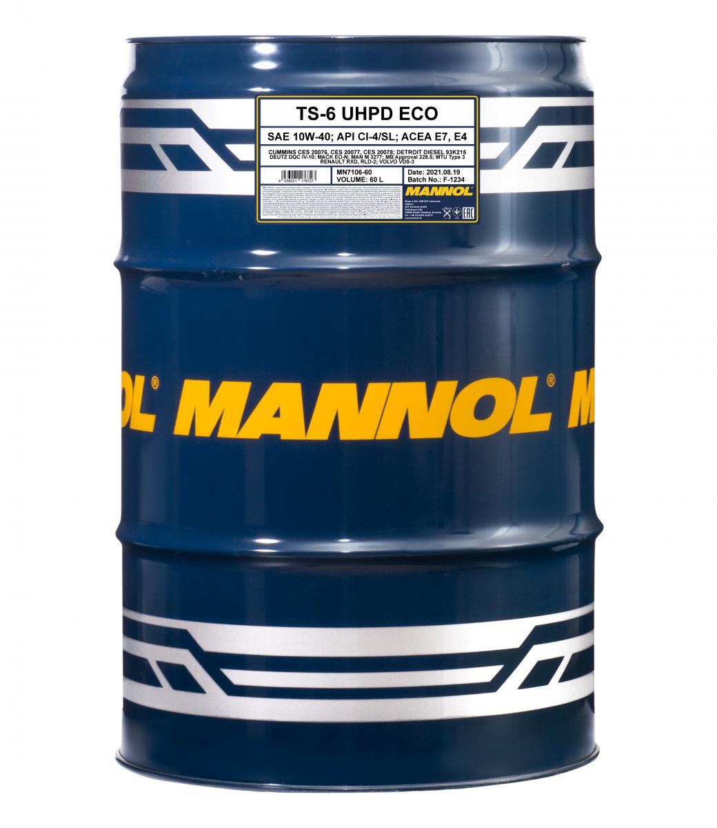 SCT - MANNOL Motoröl Mannol TS-6 UHPD 10W-40 Eco [60L] mn710660 60l