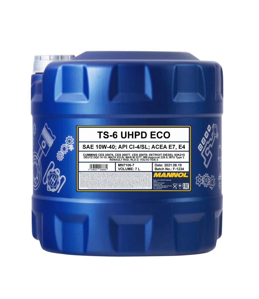 SCT - MANNOL Motoröl Mannol TS-6 UHPD 10W-40 Eco [7L] mn71067 7l