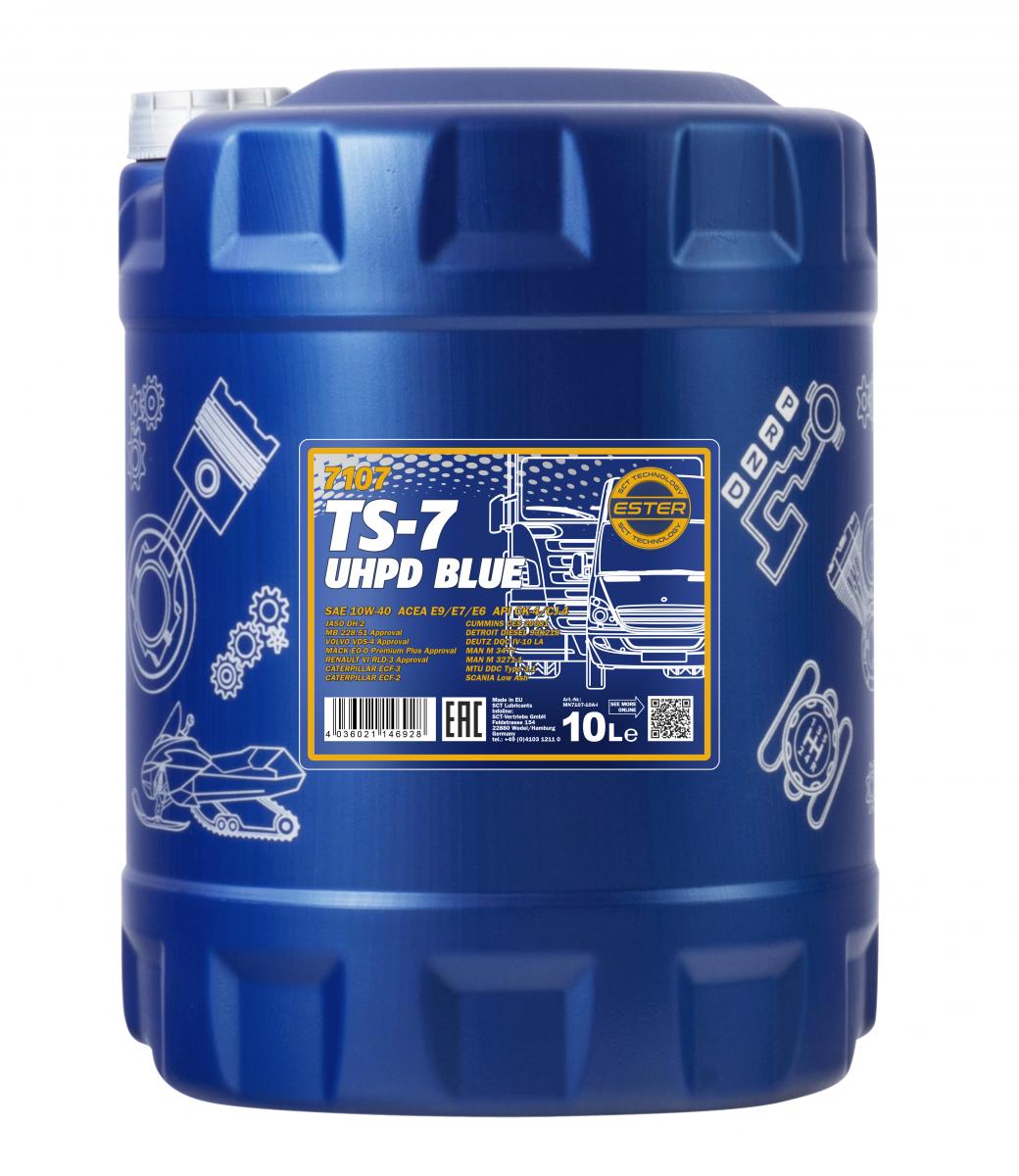 SCT - MANNOL Motoröl Mannol TS-7 UHPD 10W-40 Blue [10L] mn710710 10l