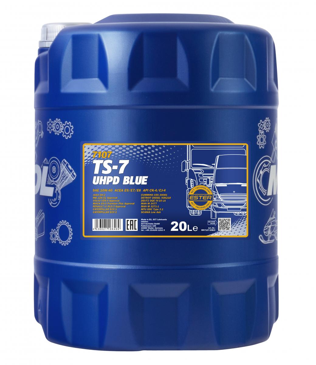SCT - MANNOL Motoröl Mannol TS-7 UHPD 10W-40 Blue [20L] mn710720 20l