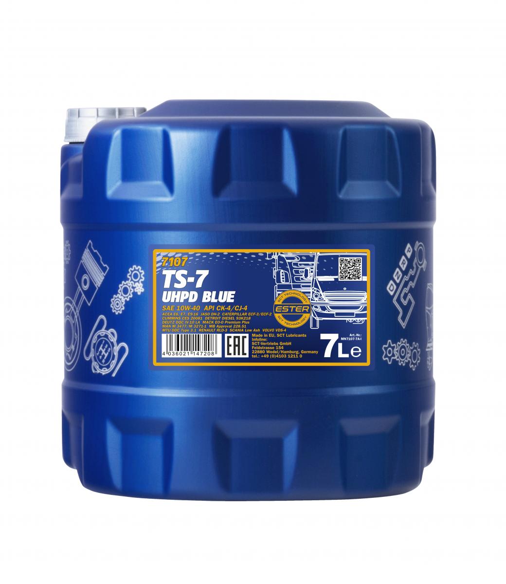SCT - MANNOL Motoröl Mannol TS-7 UHPD 10W-40 Blue [7L] mn71077 7l