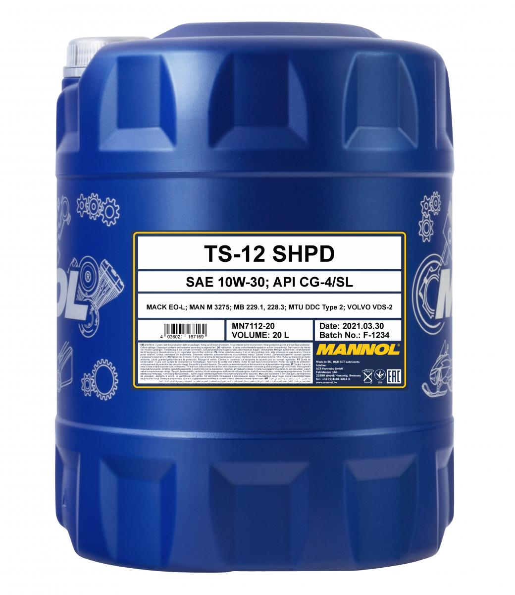 SCT - MANNOL Motoröl Mannol TS-12 10W-30 [20L] mn711220 20l
