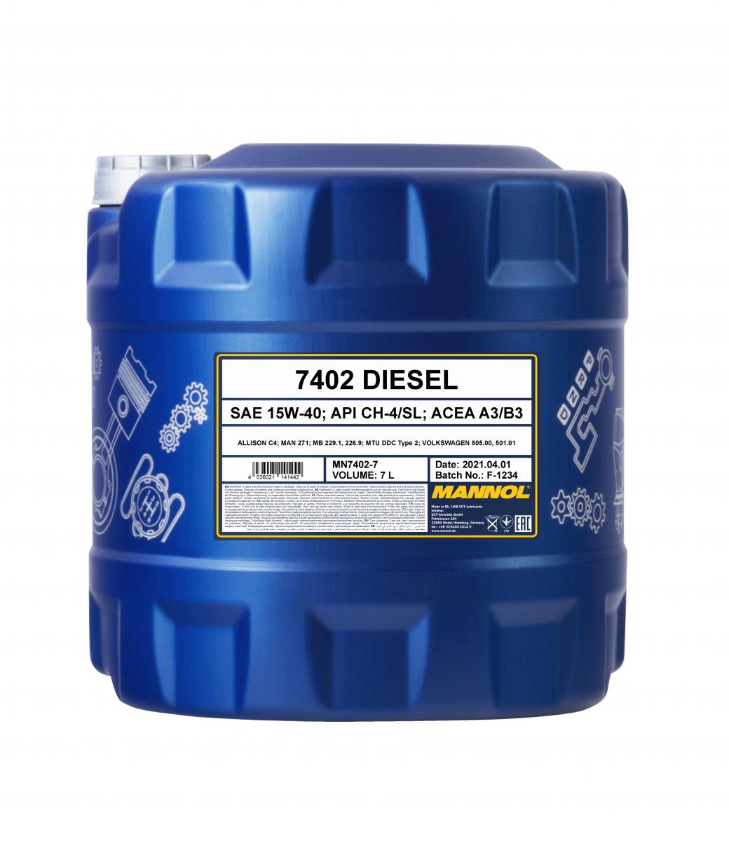 SCT - MANNOL Motoröl Mannol Diesel 15W-40 [7L] mn74027 7l