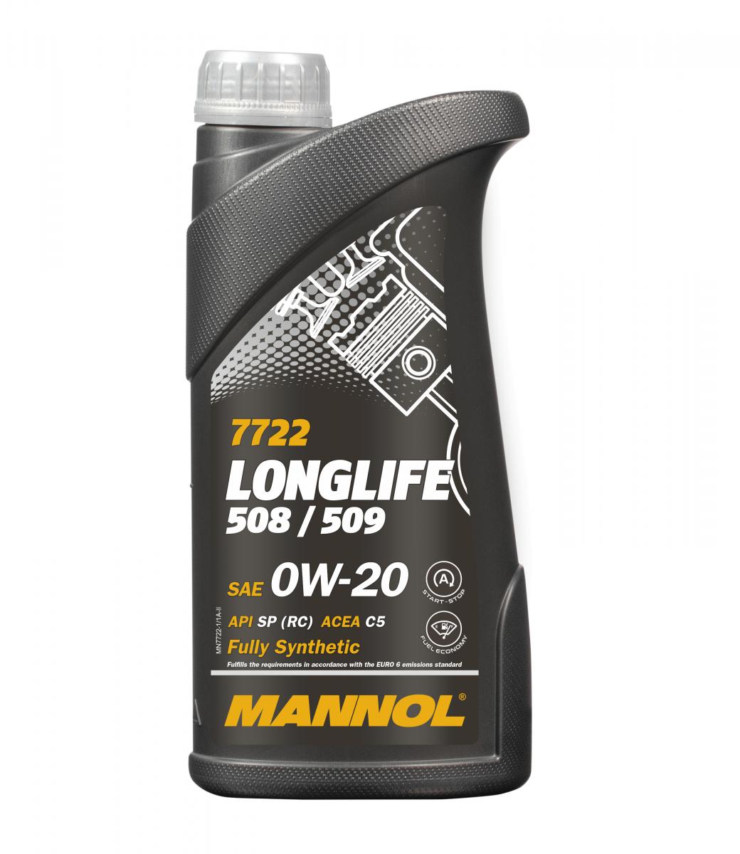 SCT - MANNOL Motoröl Mannol Longlife 508/509 0W-20 [1L] mn77221 1l für VAG