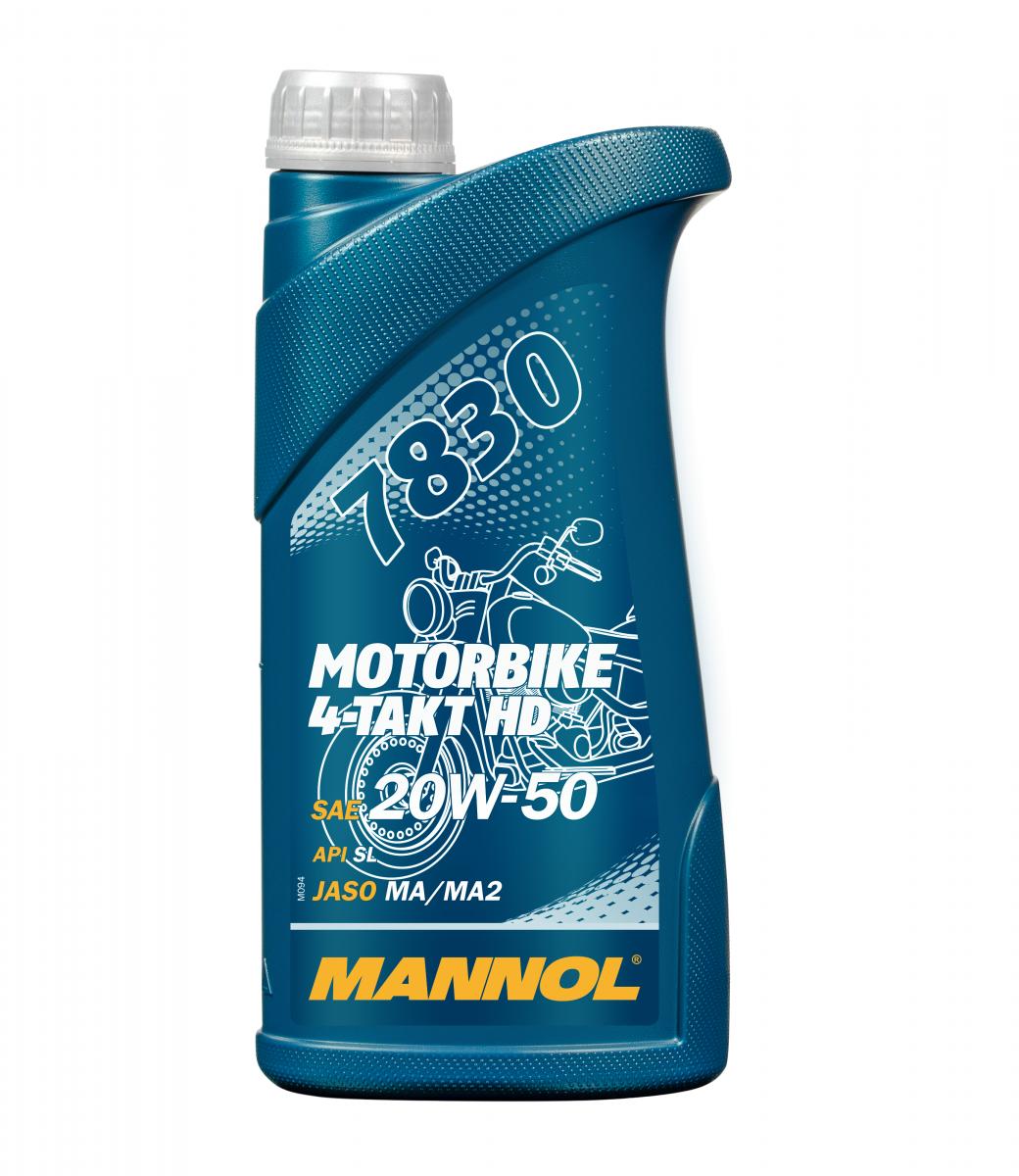 SCT - MANNOL Motoröl Mannol 7830 4-Takt Motorbike 20W-50 HD [1L] mn78301 1l