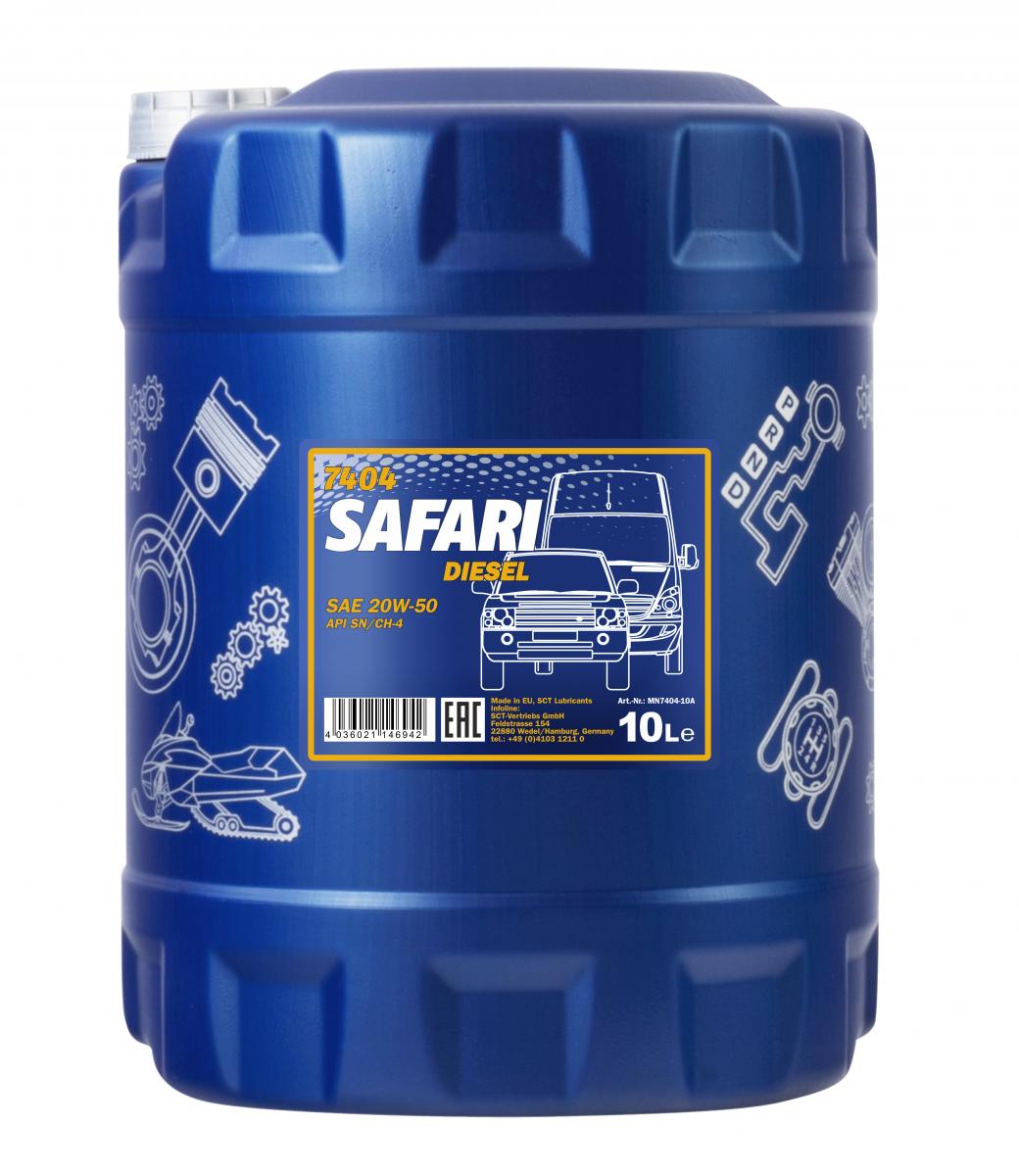 SCT - MANNOL Motoröl Mannol Safari 20W-50 [10L] mn740410 10l