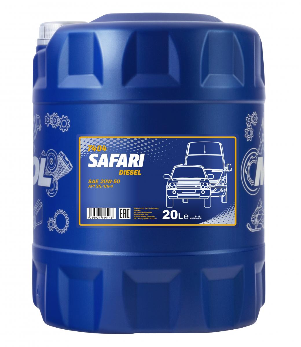 SCT - MANNOL Motoröl Mannol Safari 20W-50 [20L] mn740420 20l