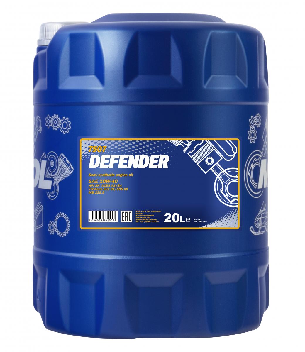 SCT - MANNOL Motoröl Mannol Defender 10W-40 [20L] mn750720 20l
