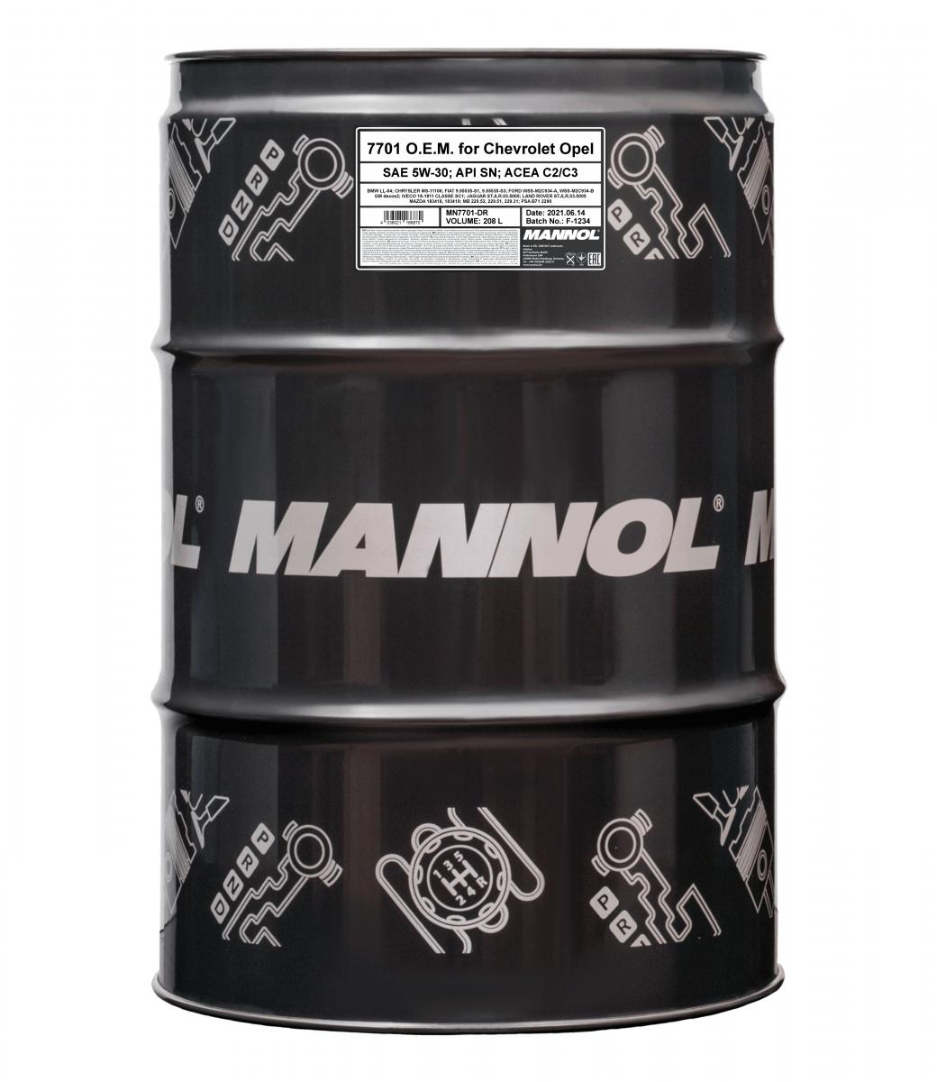 SCT - MANNOL Motoröl Mannol 7701 Energy Formula OP 5W-30 [208L] mn7701dr 208l