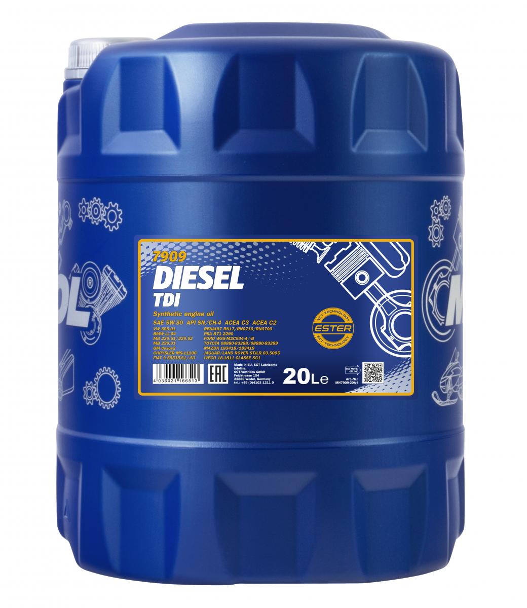 SCT - MANNOL Motoröl Mannol Diesel TDI 5W-30 [20L] mn790920 20l