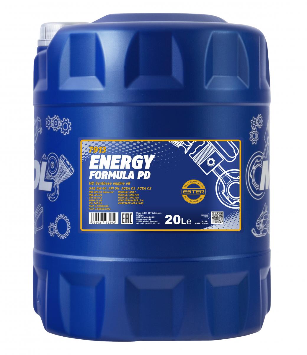 SCT - MANNOL Motoröl Mannol Energy Formula PD 5W-40 [20L] mn791320 20l