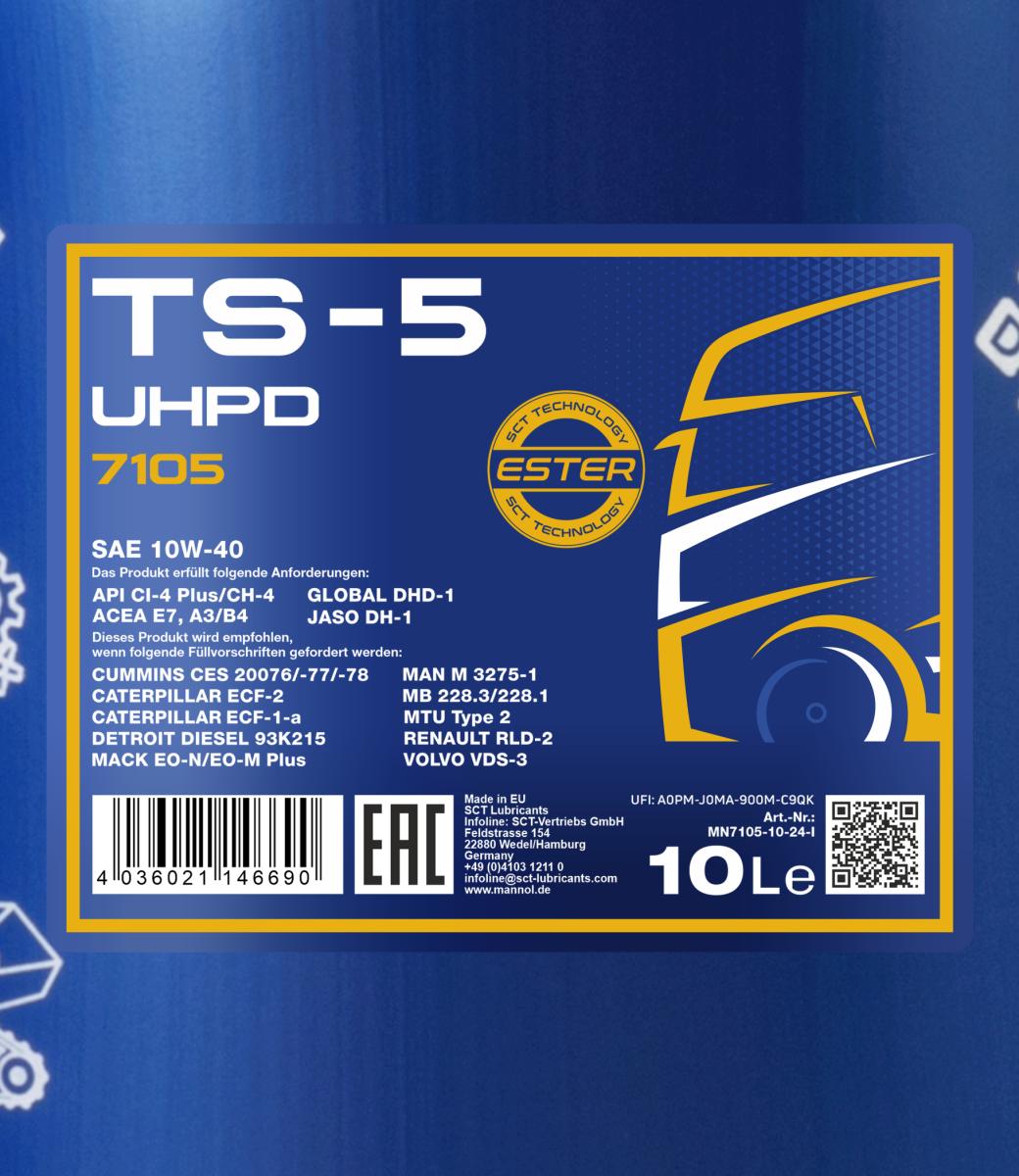 SCT - MANNOL Motoröl Mannol TS-5 UHPD 10W-40 [10L] mn710510 10l